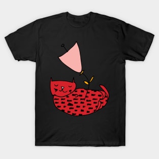 Spring Cat Red T-Shirt